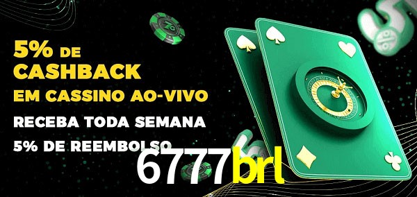 Promoções do cassino ao Vivo 6777brl